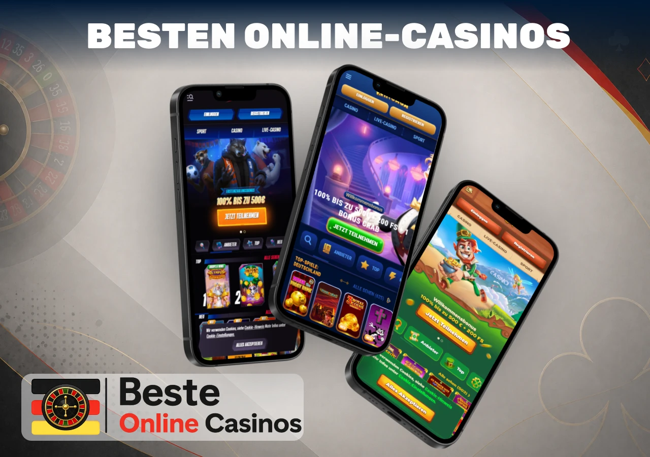 Beste Online Casinos in Deutschland auf mobilen Geräten mit Spielauswahl